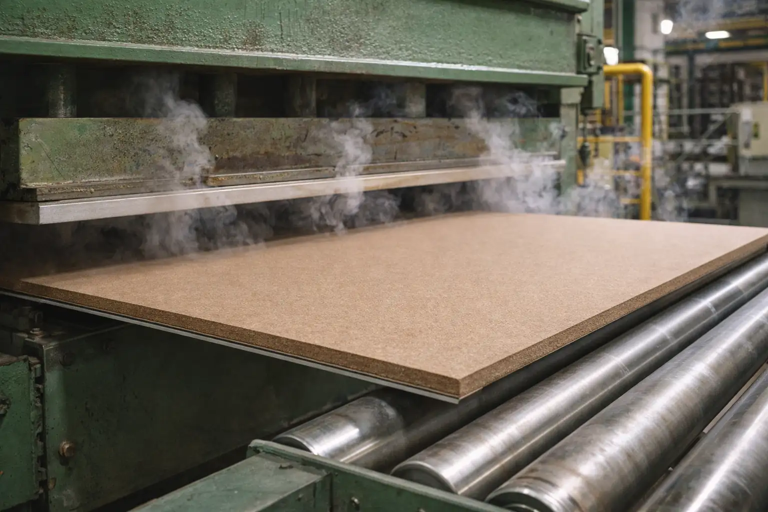 HDF - High Density Fiberboard close-up